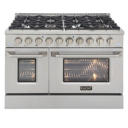 Kucht 48” Pro-Style Kitchen Dual Fuel Range - KDF482/LP-S