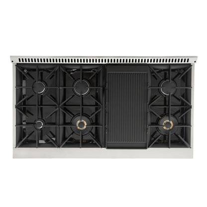 Kucht 48” Pro-Style Kitchen Dual Fuel Range - KDF482/LP-S