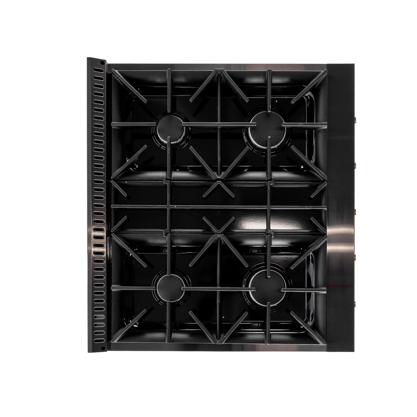 Kucht Gemstone Professional 30 in. 4.2 cu. ft. Natural Gas Range with Sealed Burners and Convection Oven in Titanium Stainless Steel KEG303