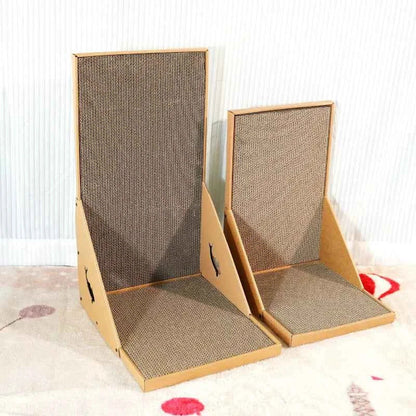 L-Shaped Cat Scratching Post – Vertical Wall Scratcher for Sofa & Furniture Protection