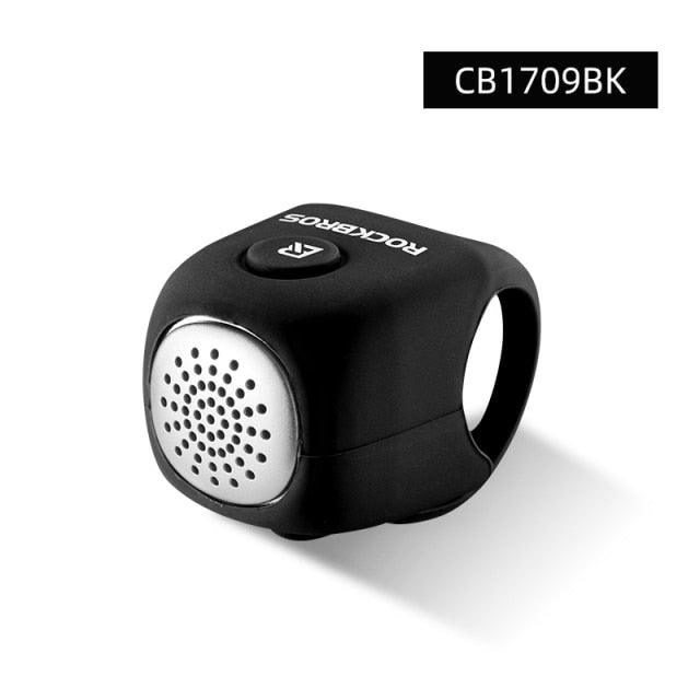 Lightweight Portable Bicycle Bell Electric Horn Mountain Bike Bell Accessories 90dB Cycling Handlebar Silica Gel Shell Electric Cycling Bells Water Resistant Cycling Bells Horn Loud Bicycle Horns Bicycle Accessories