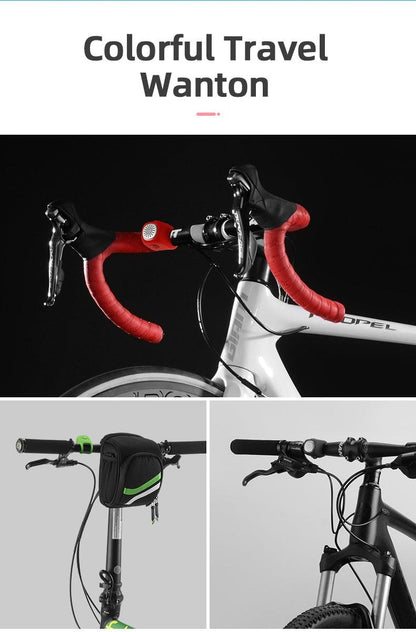 Lightweight Portable Bicycle Bell Electric Horn Mountain Bike Bell Accessories 90dB Cycling Handlebar Silica Gel Shell Electric Cycling Bells Water Resistant Cycling Bells Horn Loud Bicycle Horns Bicycle Accessories