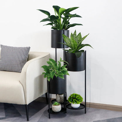 35.5'' High Metal Plant Stand 6 Tier 6 Potted Indoor Flower Pot Stand Holder