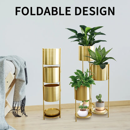 35.5'' High Metal Plant Stand 6 Tier 6 Potted Indoor Flower Pot Stand Holder