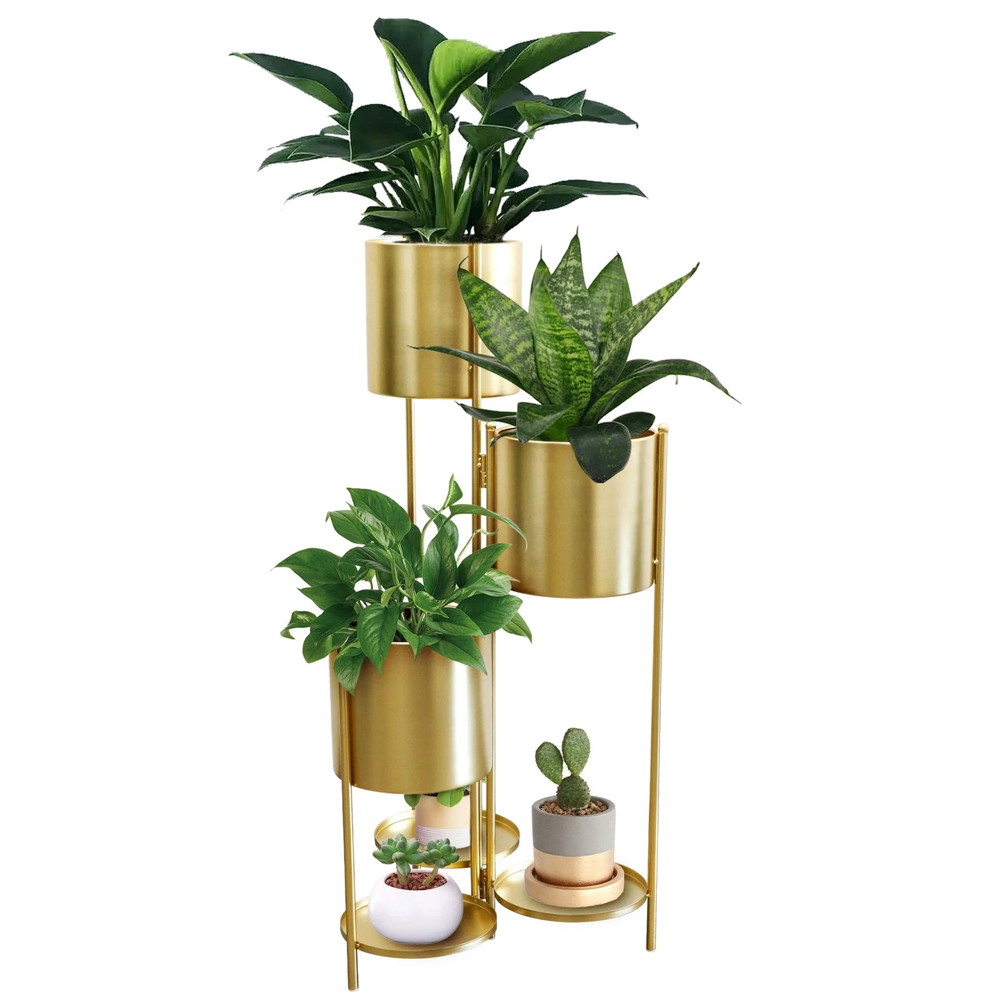 35.5'' High Metal Plant Stand 6 Tier 6 Potted Indoor Flower Pot Stand Holder