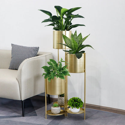 35.5'' High Metal Plant Stand 6 Tier 6 Potted Indoor Flower Pot Stand Holder