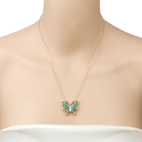 2.60 Carat Genuine Emerald and White Zircon .925 Sterling Silver Necklace