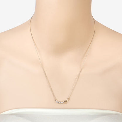 0.30 Carat Genuine Blue Topaz .925 Sterling Silver Necklace