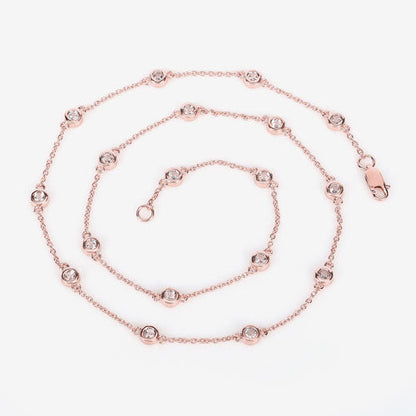 1.62 Carat Genuine Morganite .925 Sterling Silver Necklace