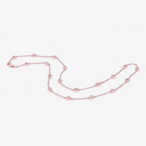 1.62 Carat Genuine Morganite .925 Sterling Silver Necklace