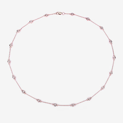 1.62 Carat Genuine Morganite .925 Sterling Silver Necklace
