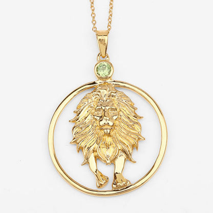 0.24 Carat Genuine Peridot .925 Sterling Silver Pendant