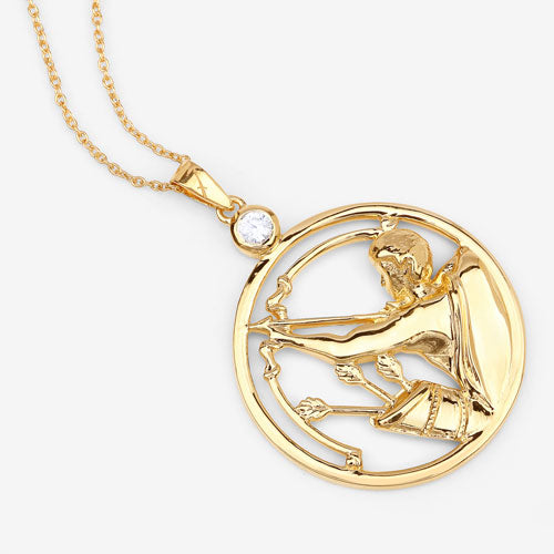 0.33 Carat Genuine White Zircon .925 Sterling Silver Pendant