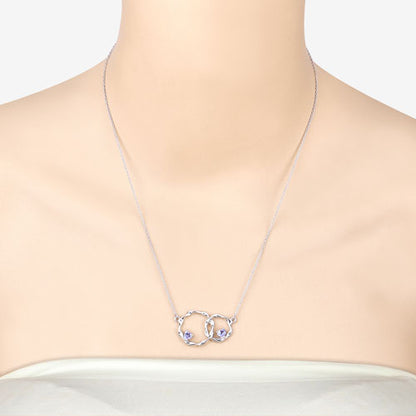 0.38 Carat Genuine Tanzanite .925 Sterling Silver Pendant