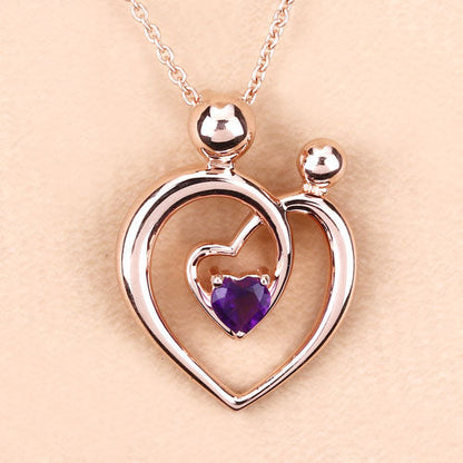 0.25 Carat Genuine Amethyst .925 Sterling Silver Pendant