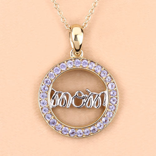 0.64 Carat Genuine Tanzanite .925 Sterling Silver Pendant