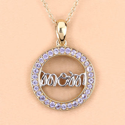 0.64 Carat Genuine Tanzanite .925 Sterling Silver Pendant