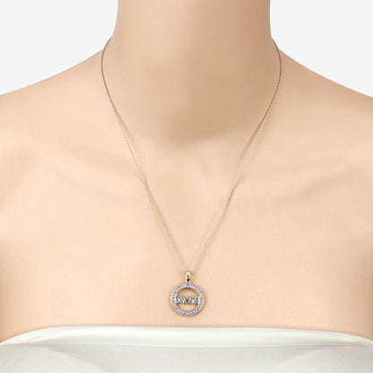 0.64 Carat Genuine Tanzanite .925 Sterling Silver Pendant