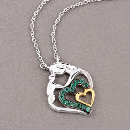 0.24 Carat Genuine Emerald .925 Sterling Silver Pendant