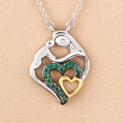 0.24 Carat Genuine Emerald .925 Sterling Silver Pendant