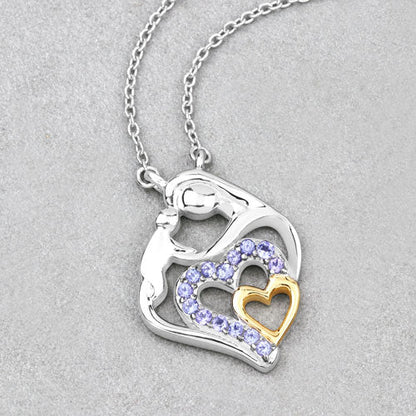 0.28 Carat Genuine Tanzanite .925 Sterling Silver Pendant