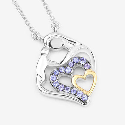 0.28 Carat Genuine Tanzanite .925 Sterling Silver Pendant