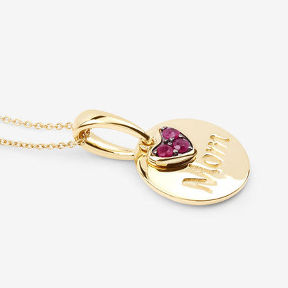 0.20 Carat Genuine Ruby .925 Sterling Silver Pendant