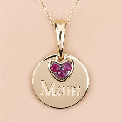 0.20 Carat Genuine Ruby .925 Sterling Silver Pendant