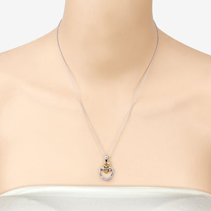 0.14 Carat Genuine Tanzanite .925 Sterling Silver Pendant