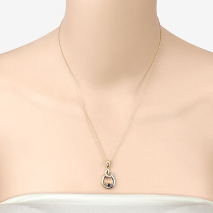 0.19 Carat Genuine Blue Sapphire .925 Sterling Silver Pendant