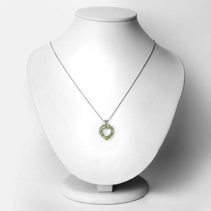 1.70 Carat Genuine Peridot .925 Sterling Silver Pendant