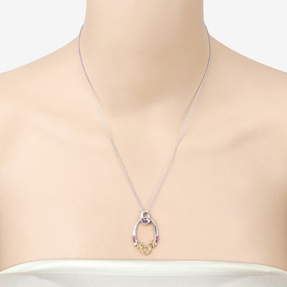 0.18 Carat Genuine Ruby .925 Sterling Silver Pendant