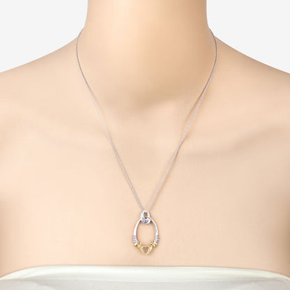0.18 Carat Genuine Tanzanite .925 Sterling Silver Pendant