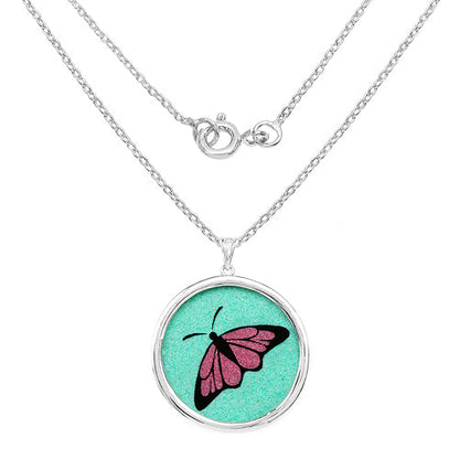 29.50 Carat Genuine Emerald .925 Sterling Silver Pendant