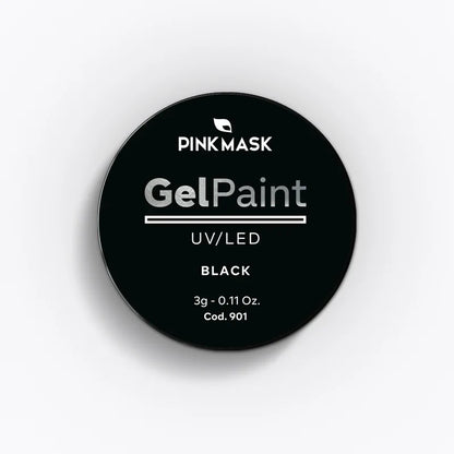 Pink Mask - Gel Paint Black
