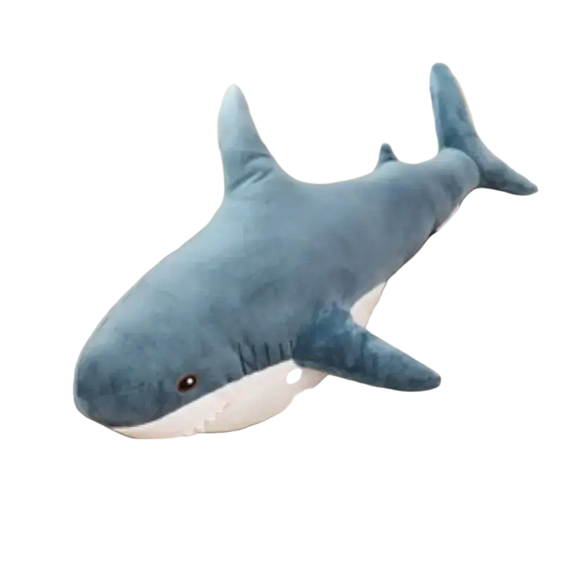 Plush Blue Shark Stuffed Animal Pillow