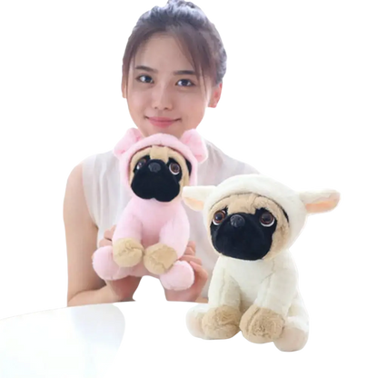 Plush Pug Dog Toy Cosplay Animal Stuffed Toy Recommend Age 14 Years
