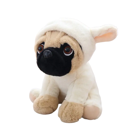 Plush Pug Dog Toy Cosplay Animal Stuffed Toy Recommend Age 14 Years