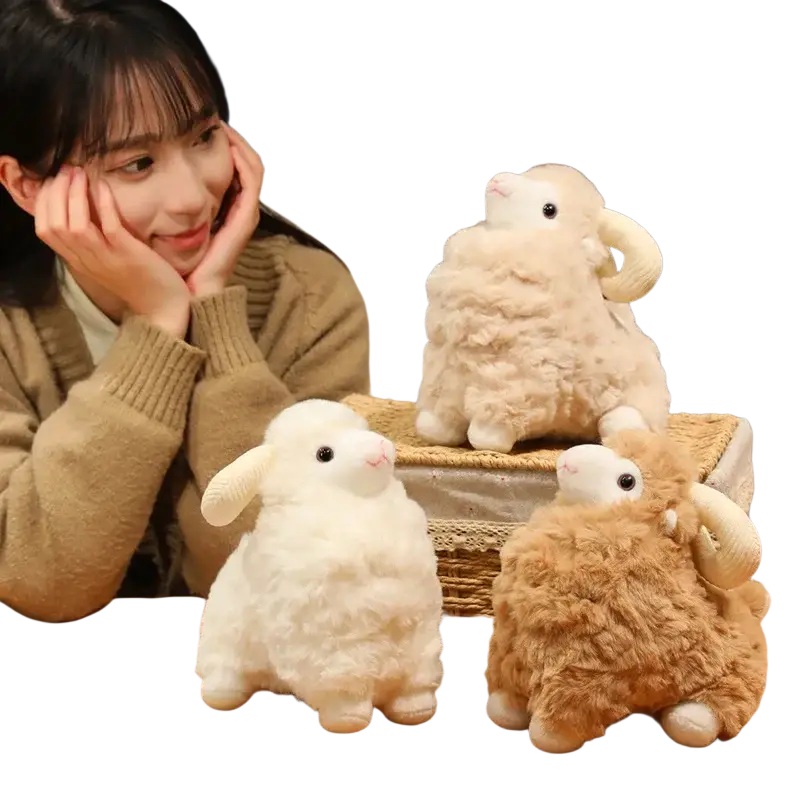Plush Sheep Stuffed Animal Toy Kawaii Soft Doll