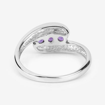 0.54 Carat Genuine Amethyst .925 Sterling Silver Ring