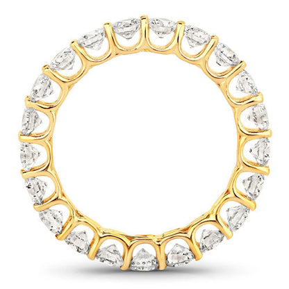2.52 Carat Genuine Lab Grown Diamond 14K Yellow Gold Ring