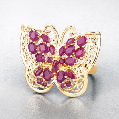 3.08 Carat Genuine Ruby .925 Sterling Silver Ring