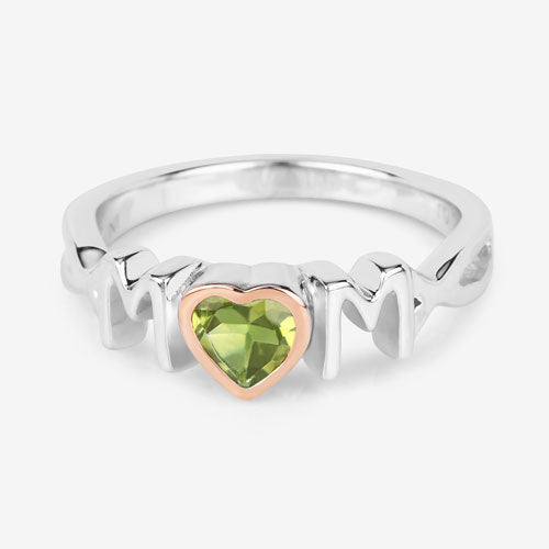 0.44 Carat Genuine Peridot .925 Sterling Silver Ring