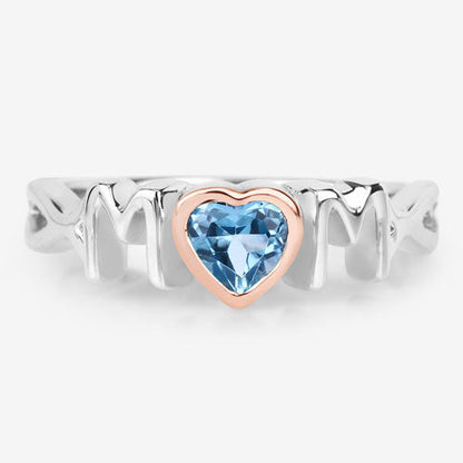 0.52 Carat Genuine Swiss Blue Topaz .925 Sterling Silver Ring