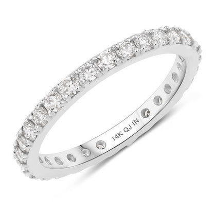 1.00 Carat Lab Grown Diamond 14K White Gold Ring