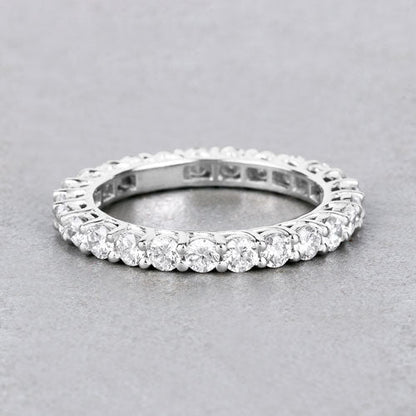 1.50 Carat Lab Grown Diamond 14K White Gold Ring