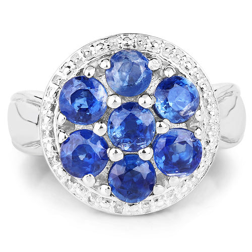 2.66 Carat Genuine Kyanite .925 Sterling Silver Ring