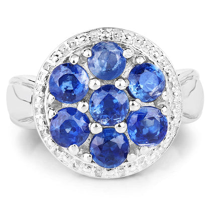 2.66 Carat Genuine Kyanite .925 Sterling Silver Ring
