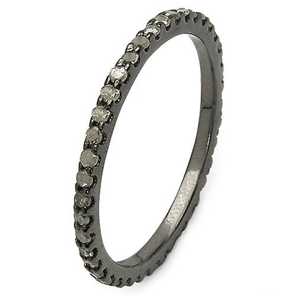 0.60 Carat Genuine TLB Diamond .925 Sterling Silver Ring
