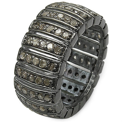 1.25 Carat Genuine TLB Diamond .925 Sterling Silver Ring